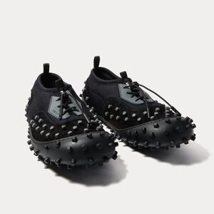 Sunnei - 1000CHIODI TRK Black Slip On Sneakers NIB Size 11 EU45